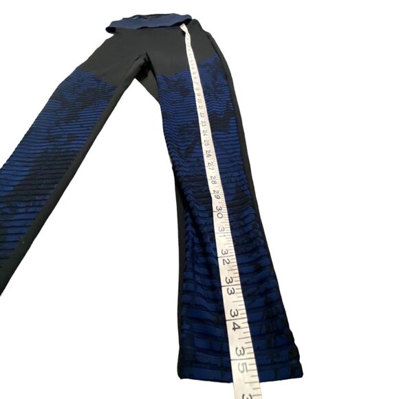 Lanston Sports Women yoga leggings sports fitness pants Black/Blue Pattern XS - Picture 6 of 7